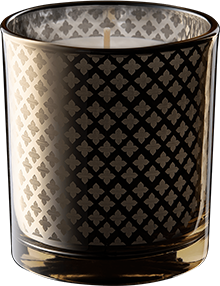 Gold patterned glass