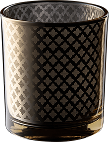 Gold patterned glass